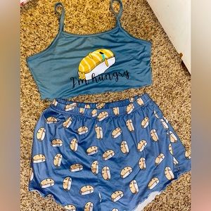 Women’s Crop Top PJ Set